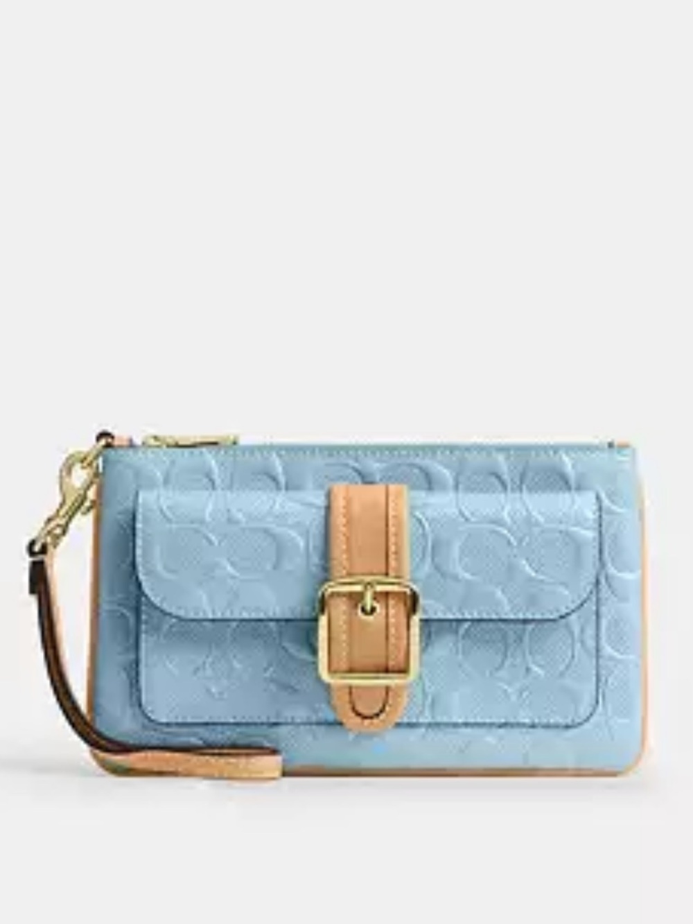 Coach Ashton Wristlet In Signature Leather NWT